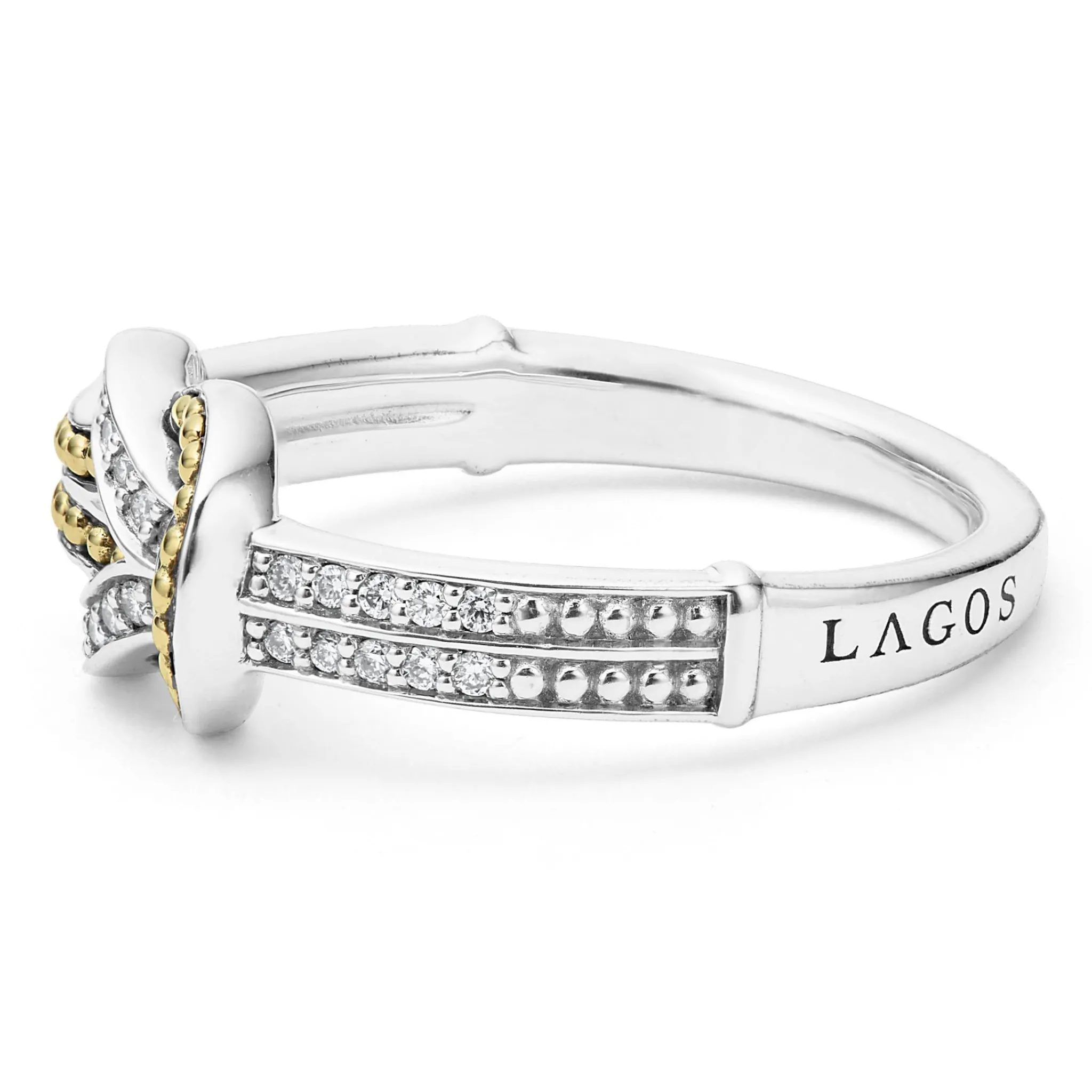Discount LAGOS Two-Tone Knot Diamond Ring