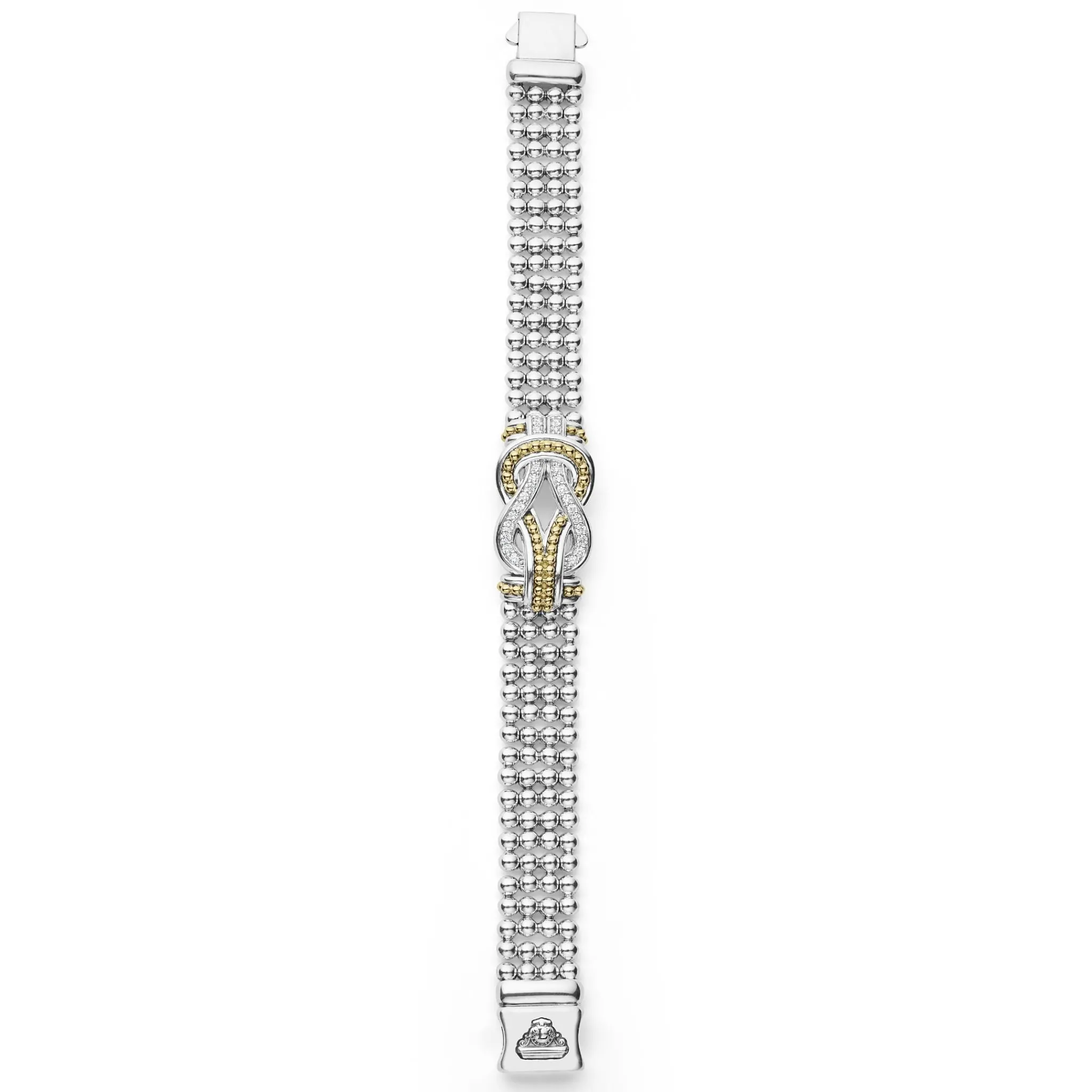 Fashion LAGOS Two-Tone Knot Diamond Statement Bracelet