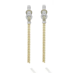 Best LAGOS Two-Tone Knot Diamond Tassel Earring