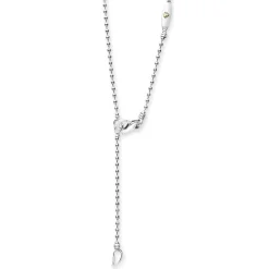 Fashion LAGOS Two-Tone Knot Diamond Tassel Pendant Necklace
