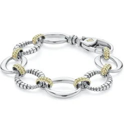 Hot LAGOS Two-Tone Link Bracelet