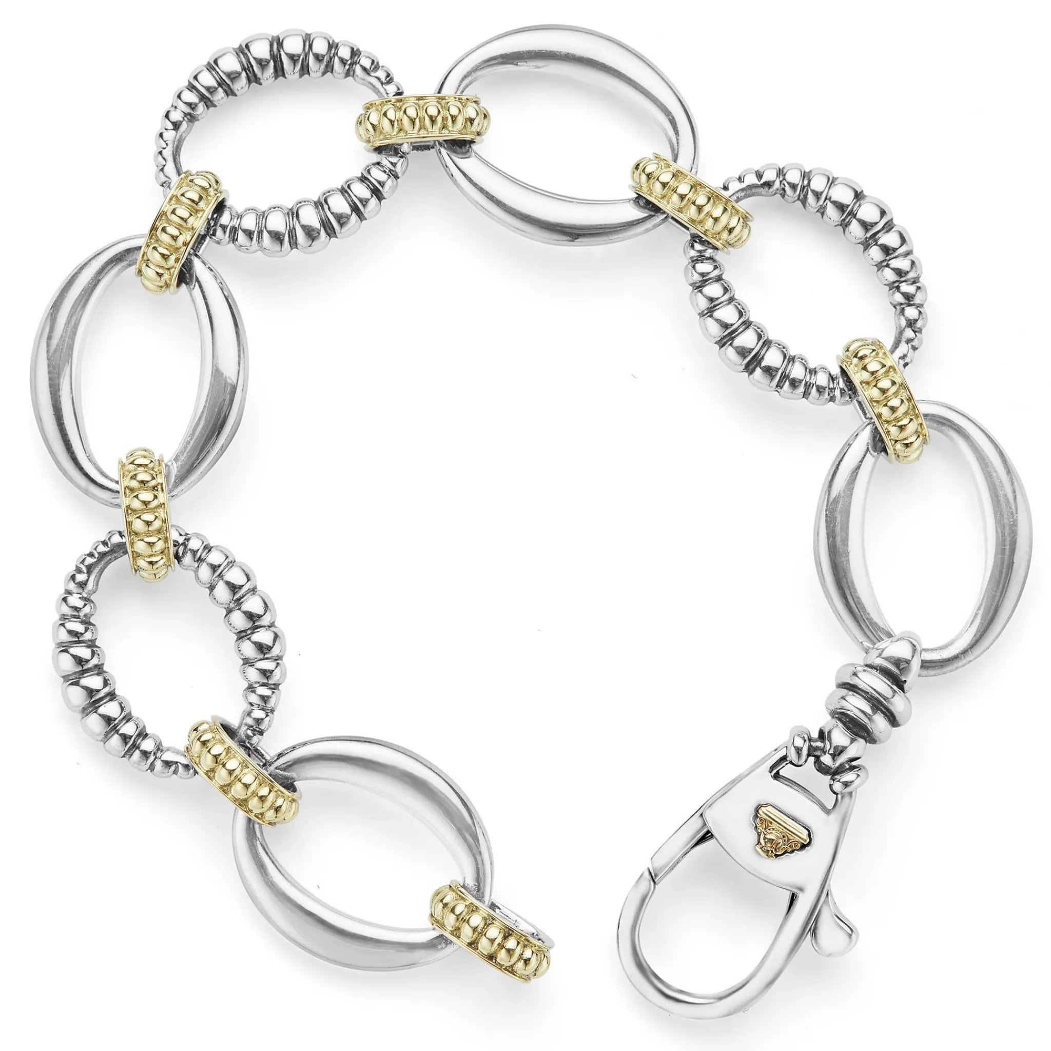 Hot LAGOS Two-Tone Link Bracelet