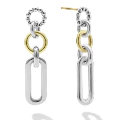 Sale LAGOS Two-Tone Link Drop Earrings