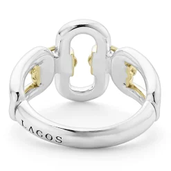 Cheap LAGOS Two-Tone Link Ring