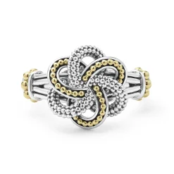 Online LAGOS Two-Tone Love Knot Ring