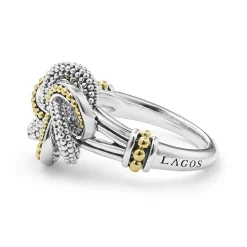 Online LAGOS Two-Tone Love Knot Ring