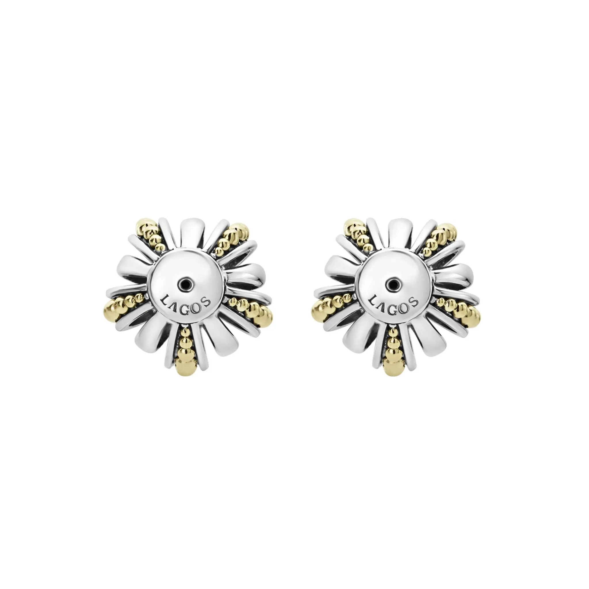 Outlet LAGOS Two-Tone Open Fluted Earring Backs