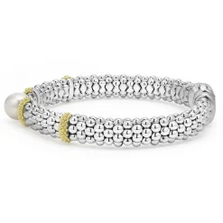 Best LAGOS Two-Tone Pearl Caviar Bracelet | 9Mm