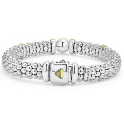 Best LAGOS Two-Tone Pearl Caviar Bracelet | 9Mm