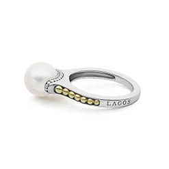 Cheap LAGOS Two-Tone Pearl Ring