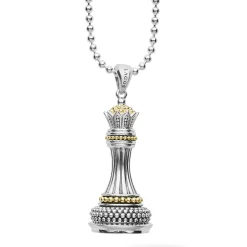 New LAGOS Two-Tone Queen Pendant Necklace