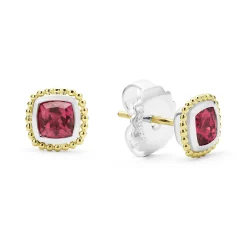 Outlet LAGOS Two-Tone Rhodolite Garnet Stud Earrings