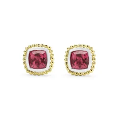 Cheap LAGOS Two-Tone Rhodolite Garnet Stud Earrings