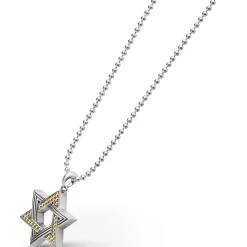 Hot LAGOS Two-Tone Star Of David Amulet Necklace