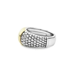 Clearance LAGOS Two-Tone Station Caviar Ring