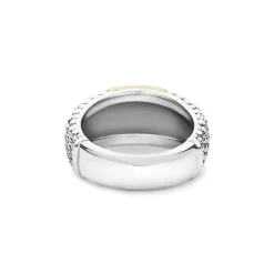 Clearance LAGOS Two-Tone Station Caviar Ring