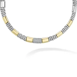 Flash Sale LAGOS Two-Tone Station Diamond Necklace