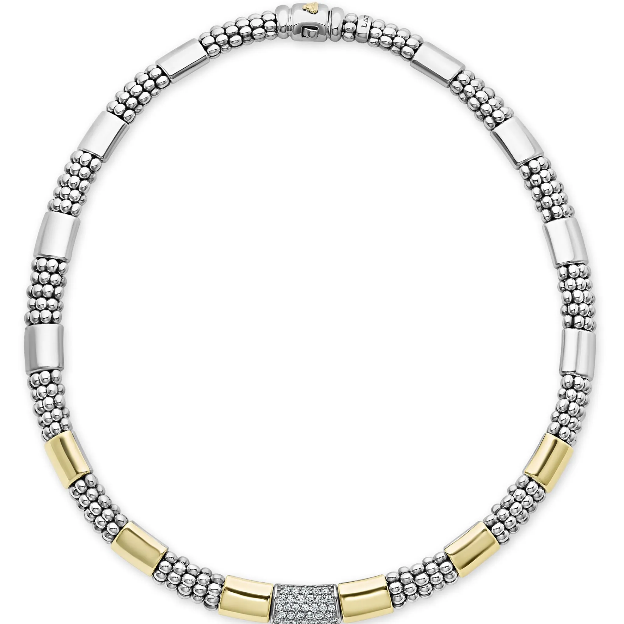 Flash Sale LAGOS Two-Tone Station Diamond Necklace