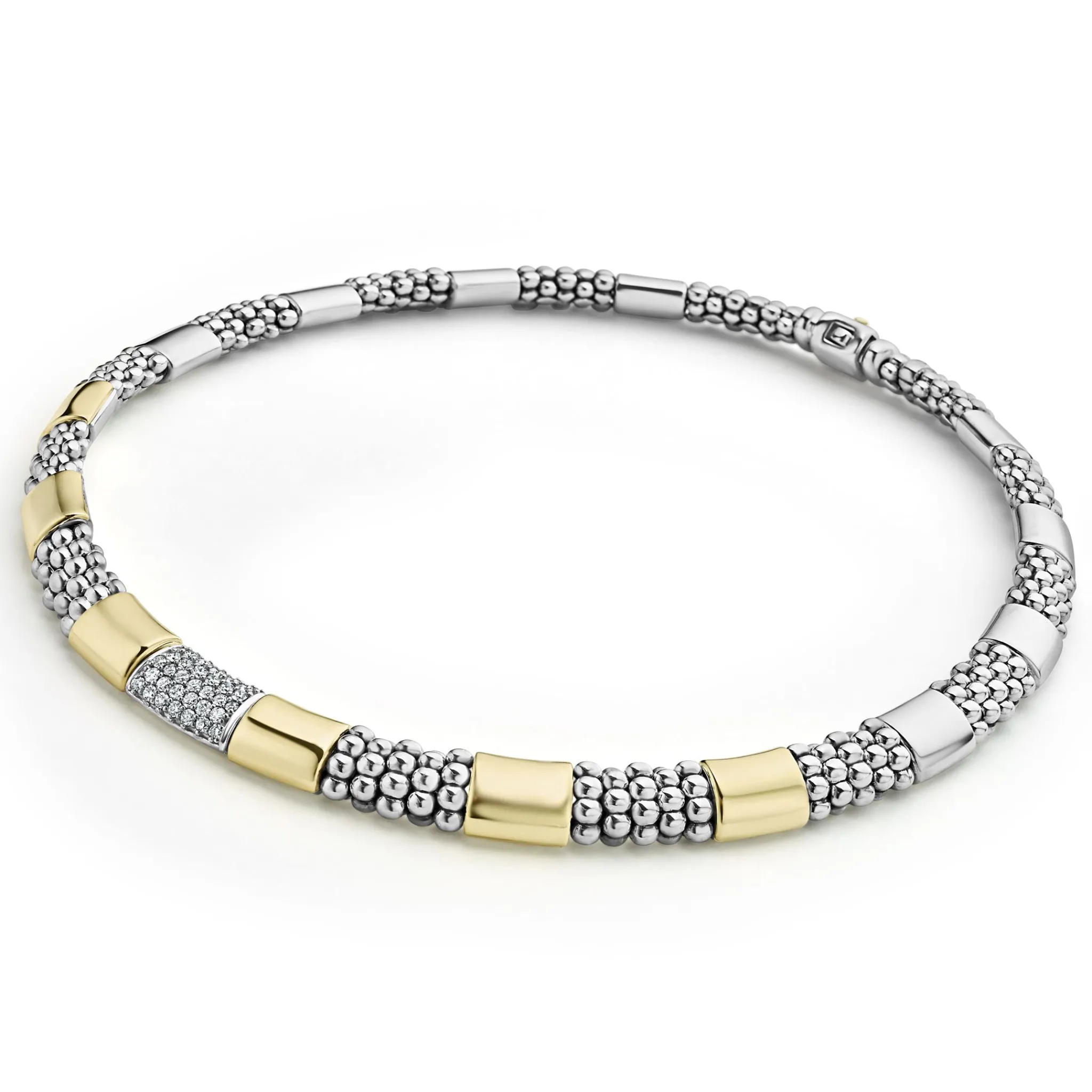 Flash Sale LAGOS Two-Tone Station Diamond Necklace