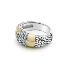 Best LAGOS Two-Tone Station Diamond Ring