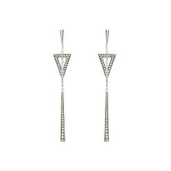 Outlet LAGOS Two-Tone Triangle Circle Drop Earrings