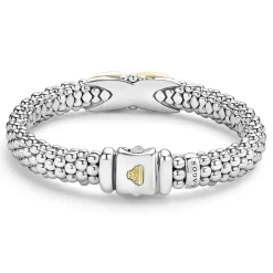 Shop LAGOS Two-Tone X Caviar Bracelet | 9Mm