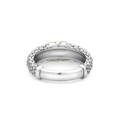 Fashion LAGOS Two-Tone X Caviar Diamond Ring