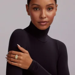 Cheap LAGOS Two-Tone X Caviar Dome Ring