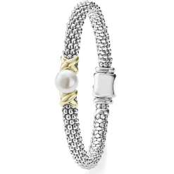 Best Sale LAGOS Two-Tone X Pearl Caviar Bracelet | 6Mm