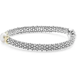 Best Sale LAGOS Two-Tone X Pearl Caviar Bracelet | 6Mm