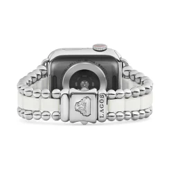 Cheap LAGOS White Ceramic And Stainless Steel Watch Bracelet-38-45Mm