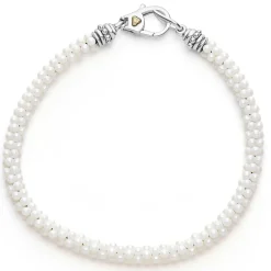 Cheap LAGOS White Ceramic Caviar Bracelet Gift Set