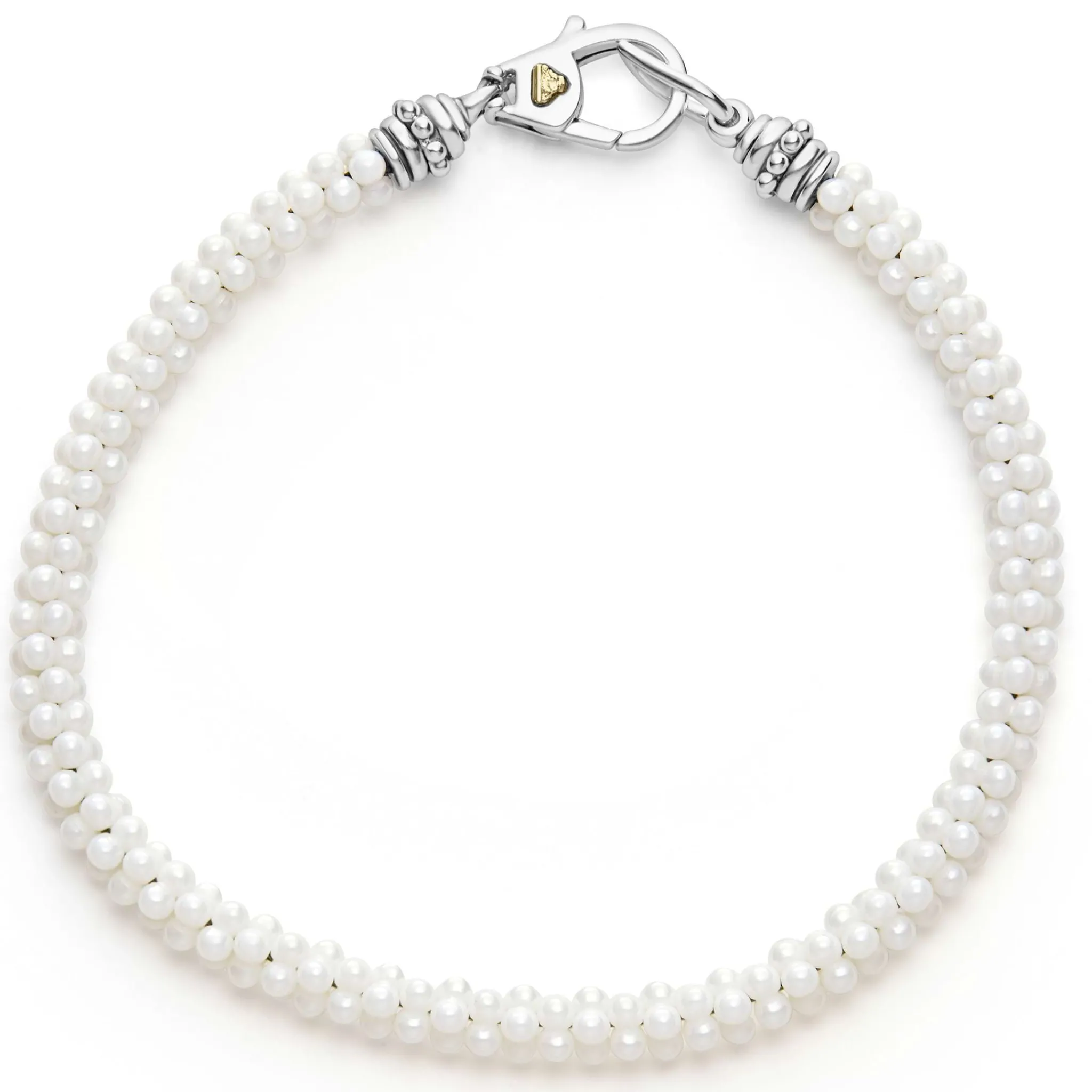 Cheap LAGOS White Ceramic Caviar Bracelet Gift Set