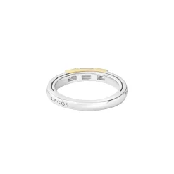 Hot LAGOS White Topaz And Diamond Stacking Ring