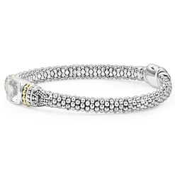 Store LAGOS White Topaz Caviar Bracelet | 6Mm