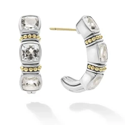 Outlet LAGOS White Topaz Hoop Earrings