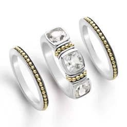 Best Sale LAGOS White Topaz Stacking Rings