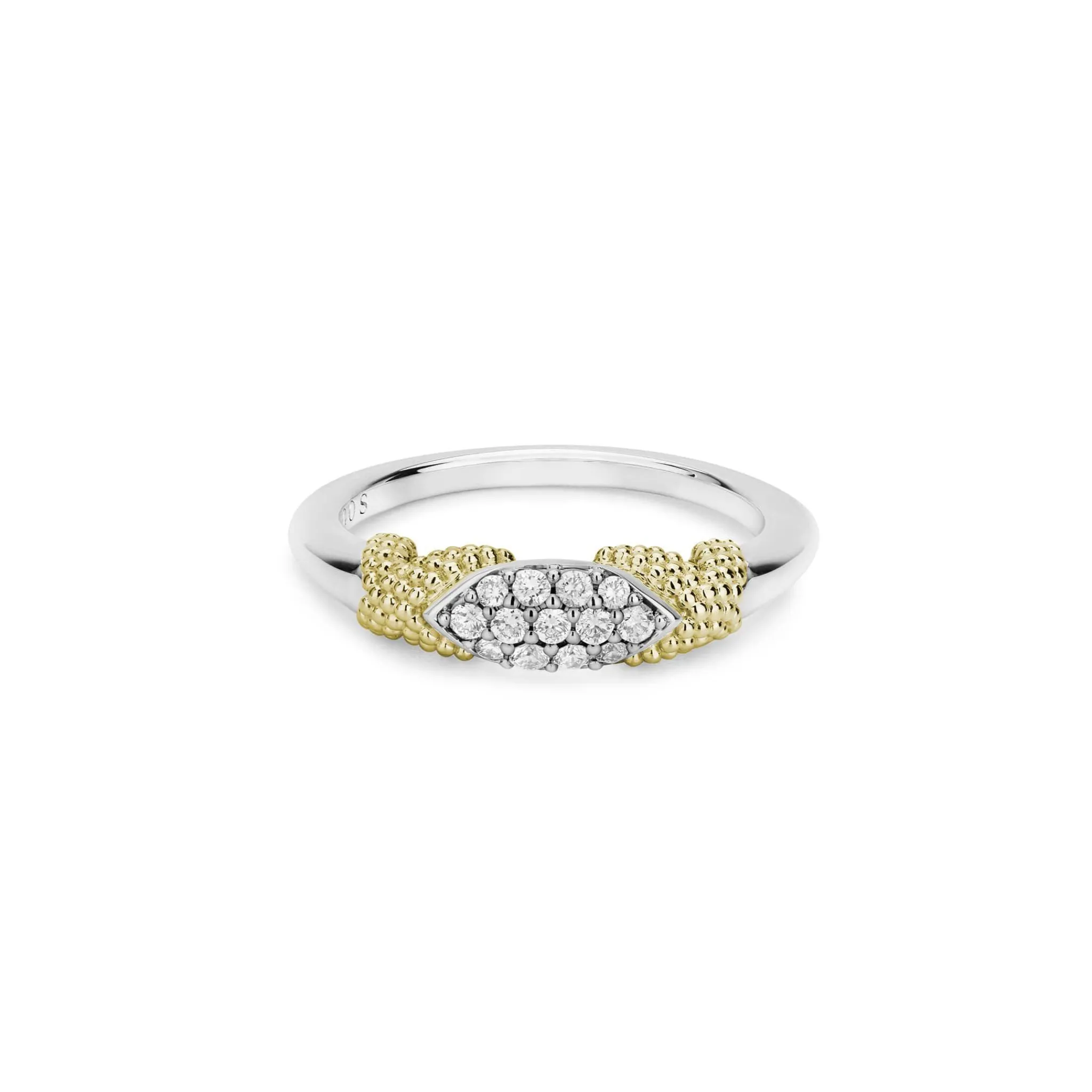 Sale LAGOS X Diamond Caviar Stacking Ring